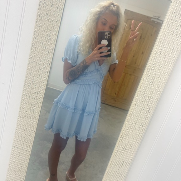 Francesca’s Ruffled Mini Dress - Picture 3 of 3